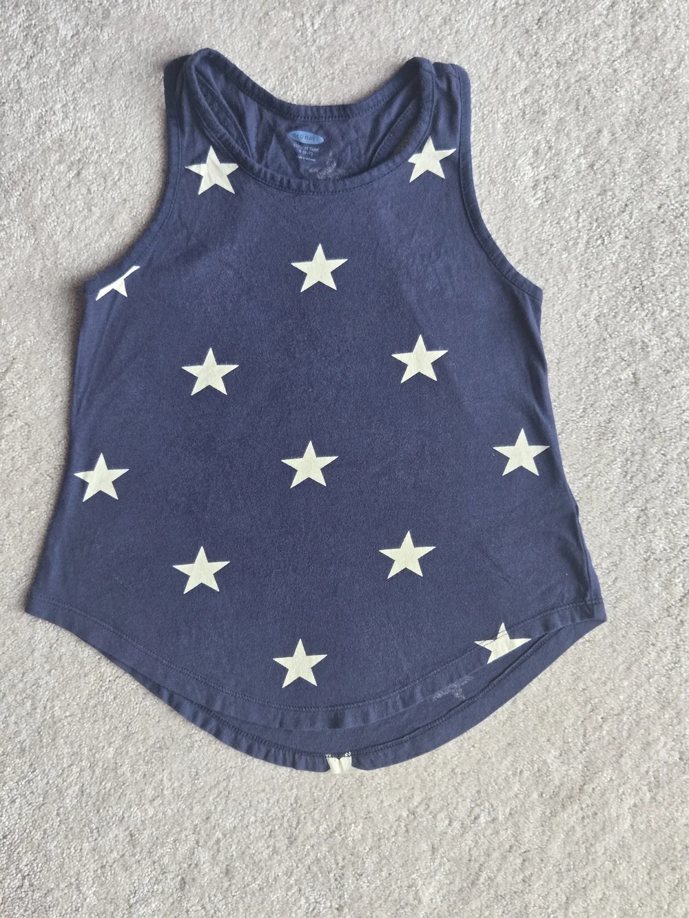 Old Navy Navy Blue Tank Top with White Stars